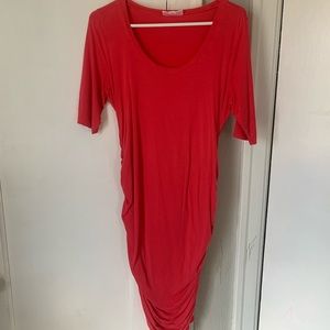 Maternity dress// pinky / red color